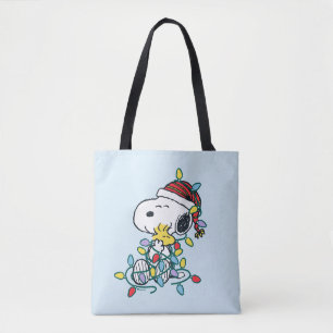 Peanuts Christmas Love and Lights Tote Bag