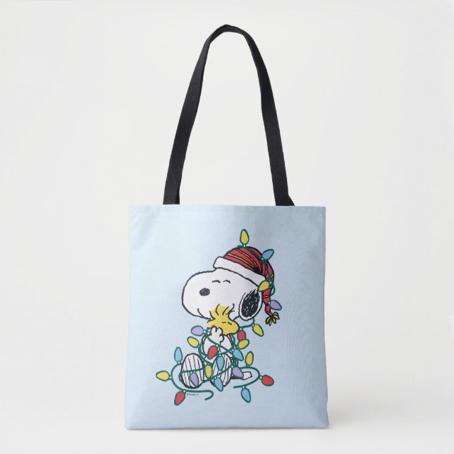 Peanuts | Christmas Love and Lights Tote Bag (Front)