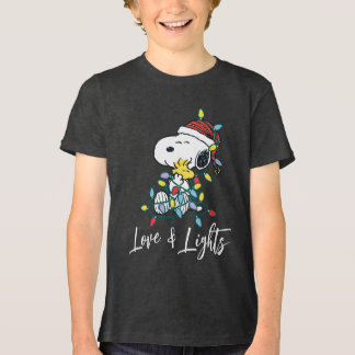 Peanuts | Christmas Love and Lights Tri-Blend Shirt