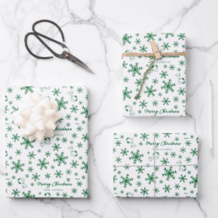 Peanuts   Christmas Snoopy Let It Snow Pattern Wrapping Paper Sheets