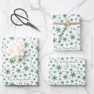 Peanuts | Christmas Snoopy Let It Snow Pattern Wrapping Paper Sheets