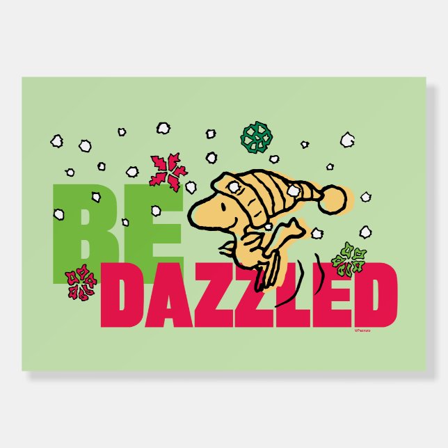 Peanuts | Christmas Woodstock Be Dazzled Foam Board (Front)