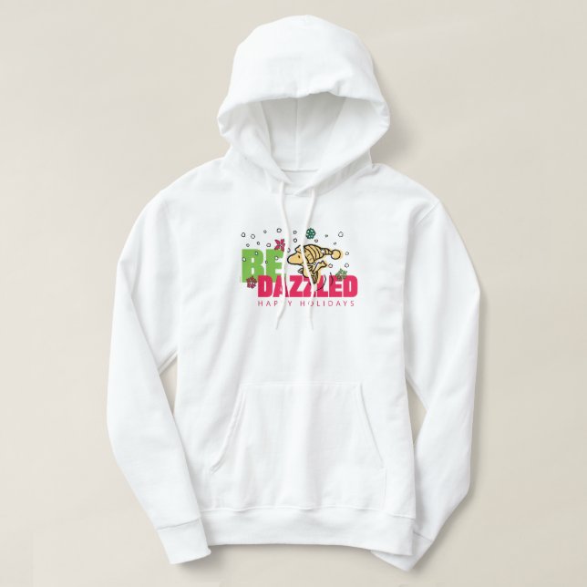 Peanuts | Christmas Woodstock Be Dazzled Hoodie (Design Front)