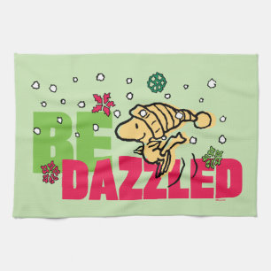 Peanuts Christmas Woodstock Be Dazzled Kitchen Towel