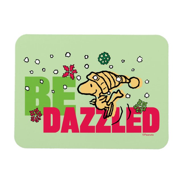 Peanuts | Christmas Woodstock Be Dazzled Magnet (Horizontal)