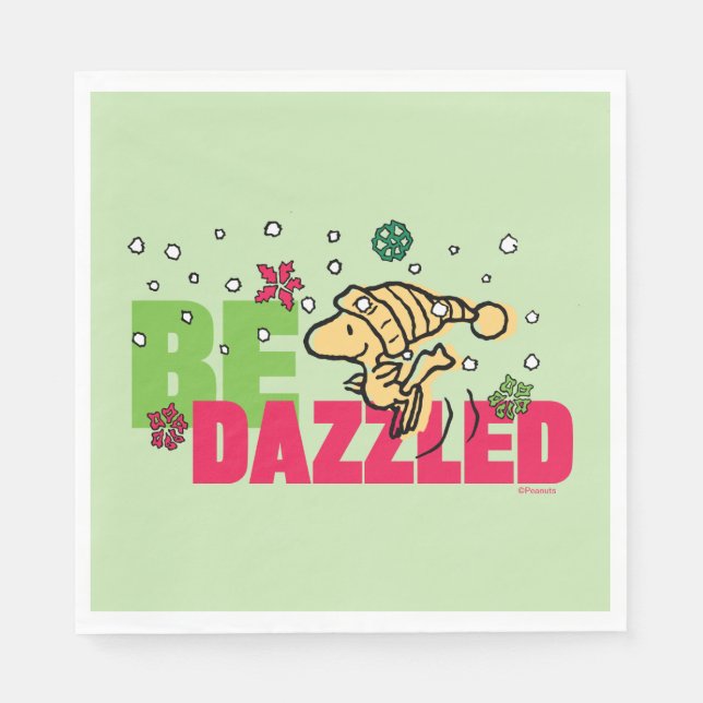Peanuts | Christmas Woodstock Be Dazzled Napkins (Front)