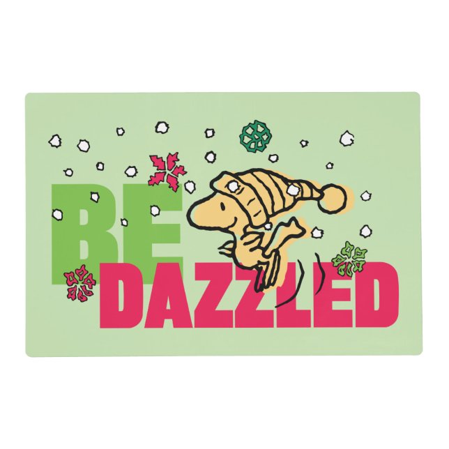 Peanuts | Christmas Woodstock Be Dazzled Placemat (Front)