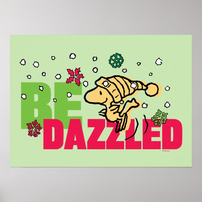 Peanuts | Christmas Woodstock Be Dazzled Poster (Front)