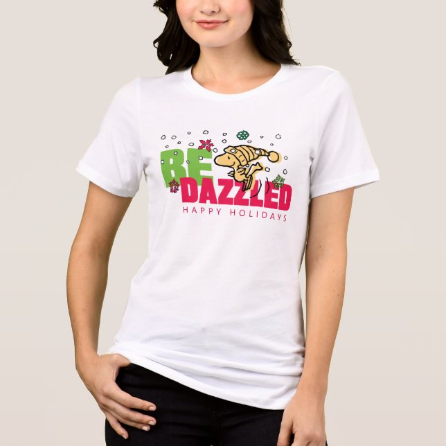Peanuts | Christmas Woodstock Be Dazzled Tri-Blend Shirt (Front)