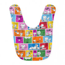 PEANUTS | Classic Comic Pattern Baby Bib PEANUTS | Classic Comic Pattern Baby Bib