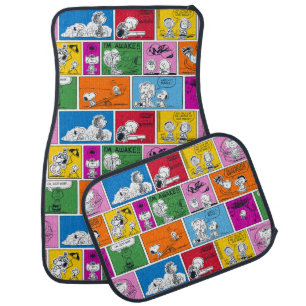 PEANUTS   Classic Comic Pattern Car Floor Mat