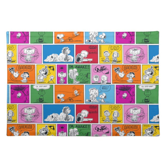 PEANUTS | Classic Comic Pattern Cloth Placemat (Front)
