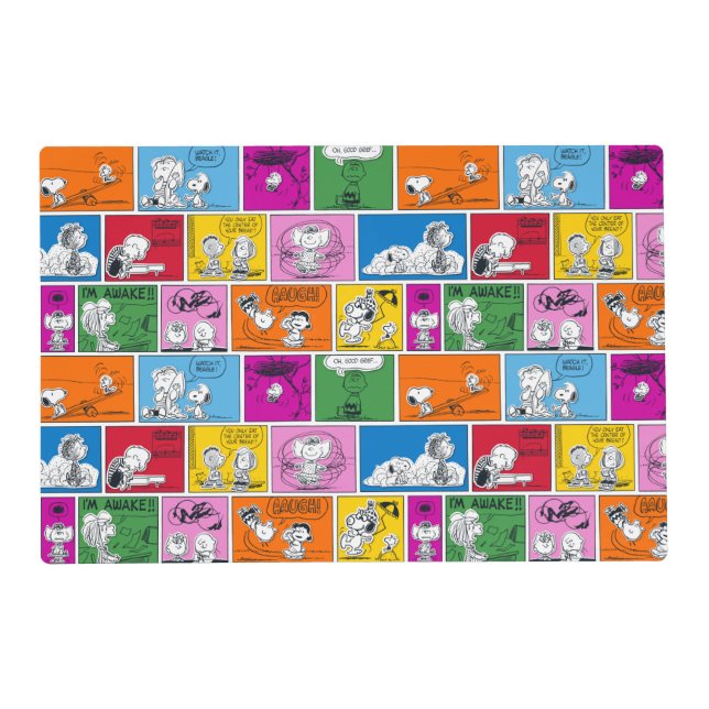 PEANUTS | Classic Comic Pattern Placemat (Front)