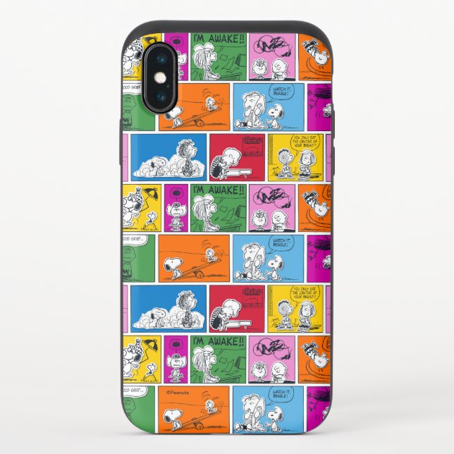 PEANUTS | Classic Comic Pattern Uncommon iPhone Case (Back)