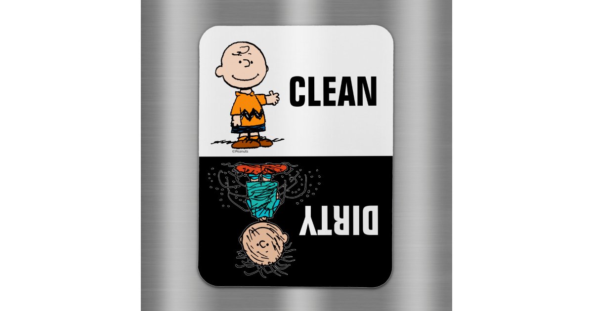 Peanuts Clean & Dirty Dishes Zazzle
