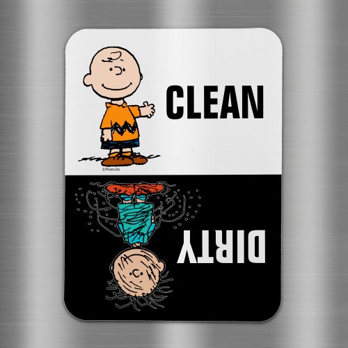 Peanuts  Clean  Dirty Dishes Magnet