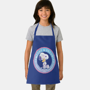Peanuts Comfort & Security Badge Blue Apron