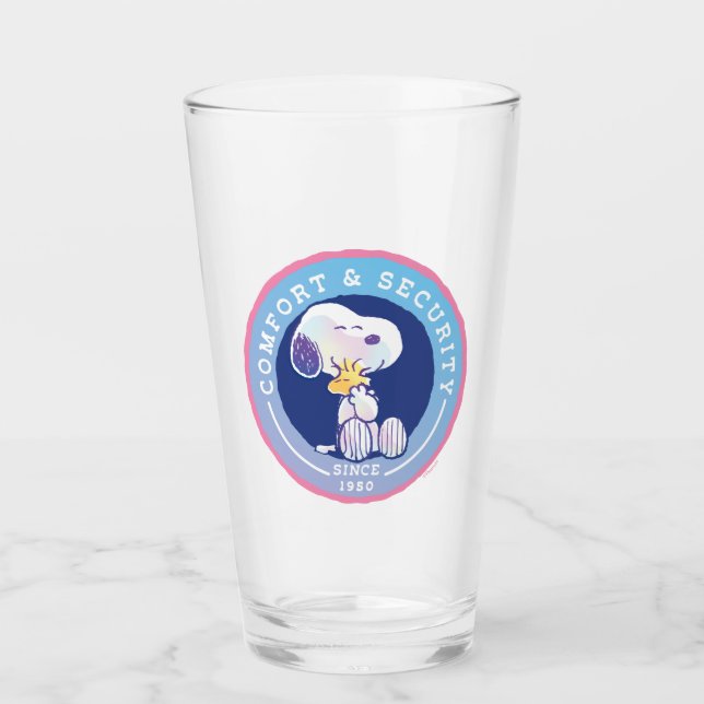 Peanuts | Comfort & Security Badge Blue Glass (Front)