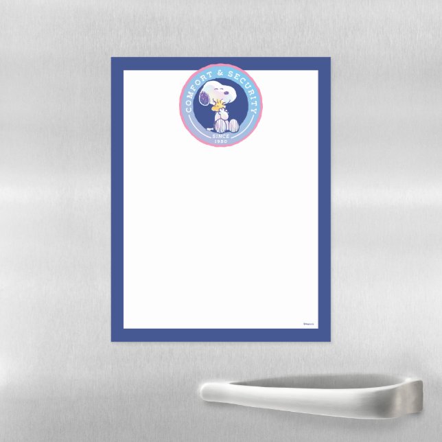 Peanuts | Comfort & Security Badge Blue Magnetic Dry Erase Sheet (In Situ)
