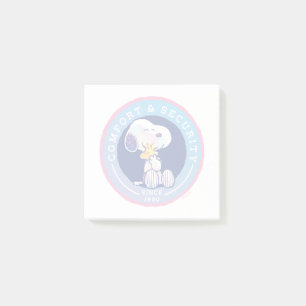 Peanuts Comfort & Security Badge Blue Post-it Notes