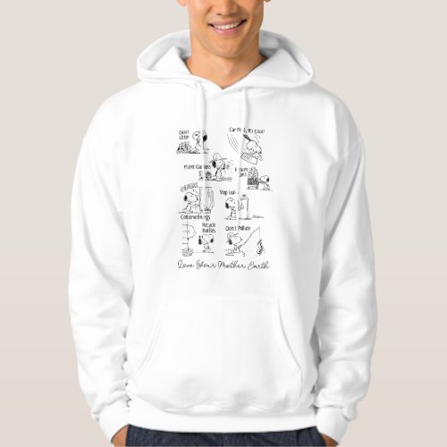 Peanuts  Conserve Recycle Dont Pollute Hoodie