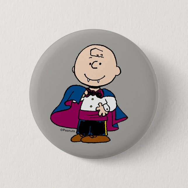 Peanuts | Count Charlie Brown Button (Front)