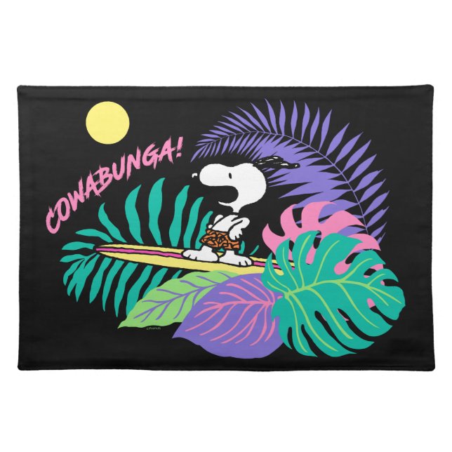 Peanuts | Cowabunga Snoopy Cloth Placemat (Front)