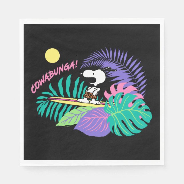 Peanuts | Cowabunga Snoopy Napkins (Front)