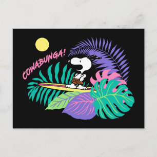 Peanuts Cowabunga Snoopy Postcard
