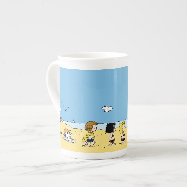 Peanuts | Day at the Beach Bone China Mug (Front Left)