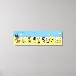 Peanuts Day at the Beach Canvas Print