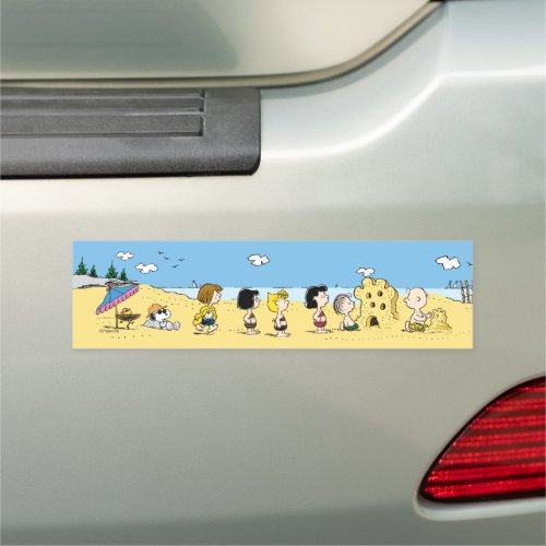 Peanuts  Day at the Beach Car Magnet