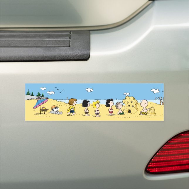 Peanuts | Day at the Beach Car Magnet (In Situ)