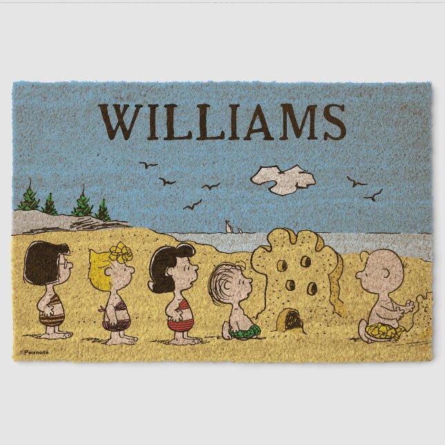 Peanuts | Day at the Beach Fiber Doormat (Front)