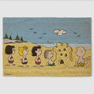 Peanuts   Day at the Beach Fiber Doormat