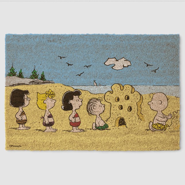 Peanuts | Day at the Beach Fiber Doormat (Front)