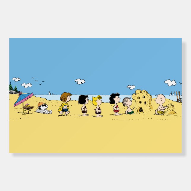 Peanuts | Day at the Beach Foam Board (Front)