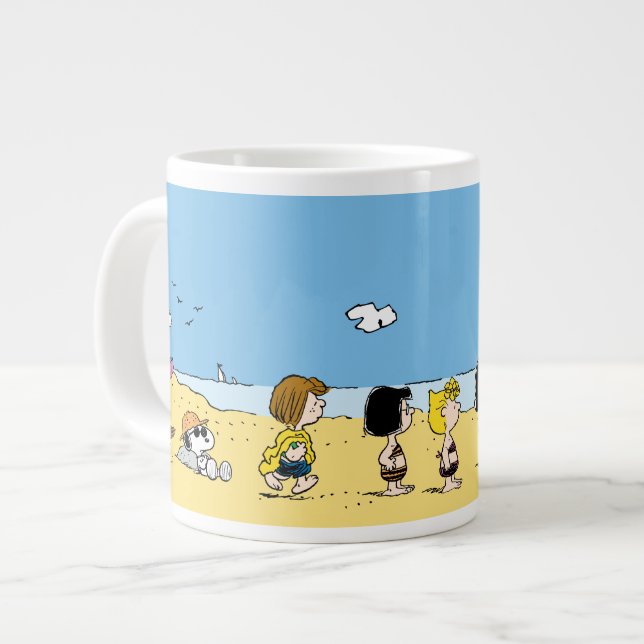 Peanuts | Day at the Beach Giant Coffee Mug (Front Left)