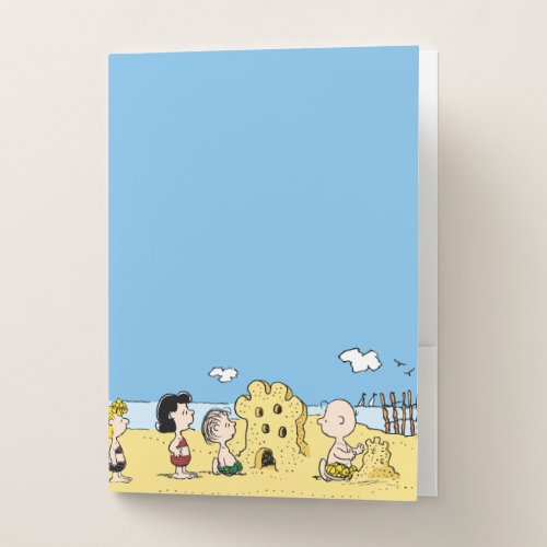 Peanuts  Day at the Beach Pocket Folder