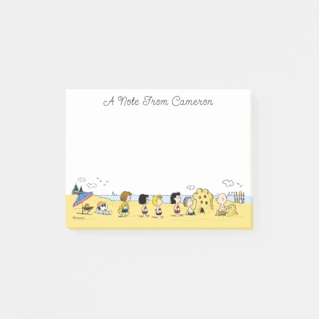Peanuts | Day at the Beach Post-it Notes (Front)