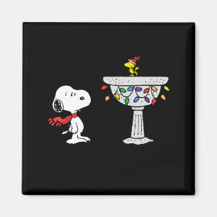 Peanuts Decorated Bird Bath  Magnet