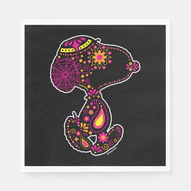 Peanuts | Decorated Day of the Dog Napkins (Front)