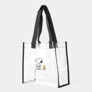 Peanuts Est. 1950 Snoopy & Woodstock Clear Tote Bag
