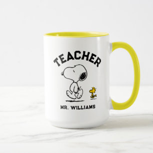 Peanuts Est. 1950   Snoopy & Woodstock Teacher Mug