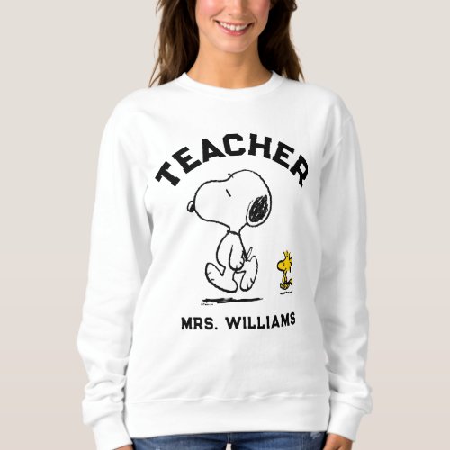 Peanuts Est 1950  Snoopy  Woodstock Teacher Sweatshirt