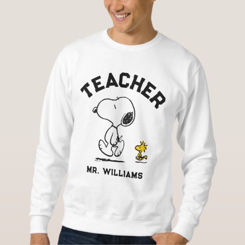 Peanuts Est 1950  Snoopy  Woodstock Teacher Sweatshirt