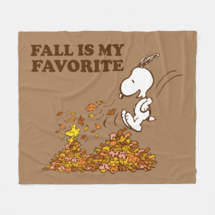 Peanuts Fall Is My Favorite Fleece Blanket