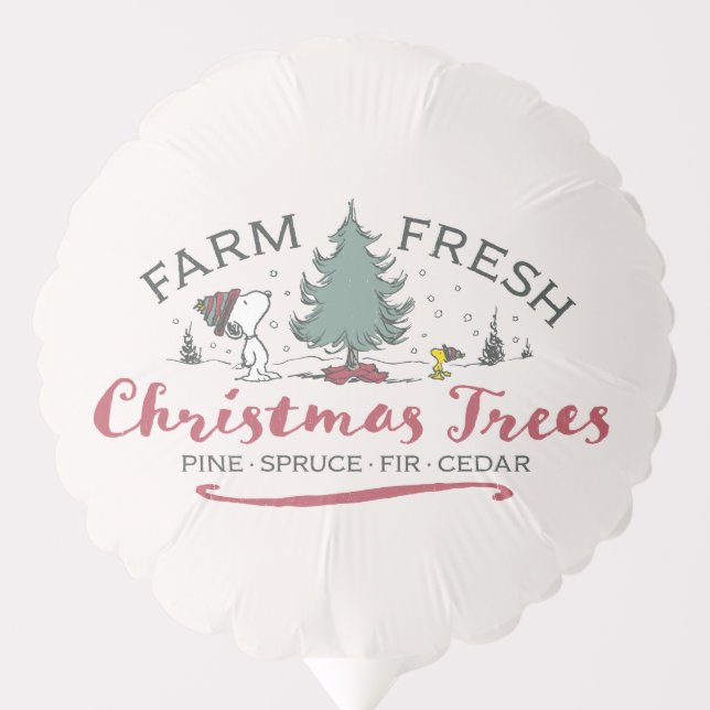 Peanuts | Farm Fresh Christmas Trees Balloon (Front)