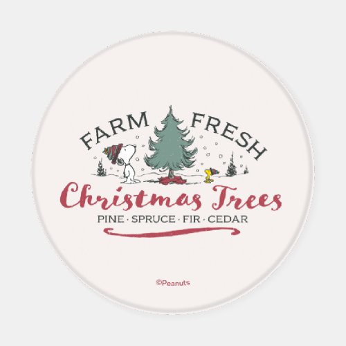 Peanuts  Farm Fresh Christmas Trees Coaster Set