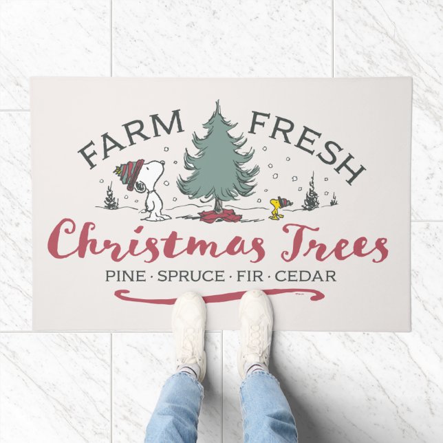 Peanuts | Farm Fresh Christmas Trees Doormat (Indoor)